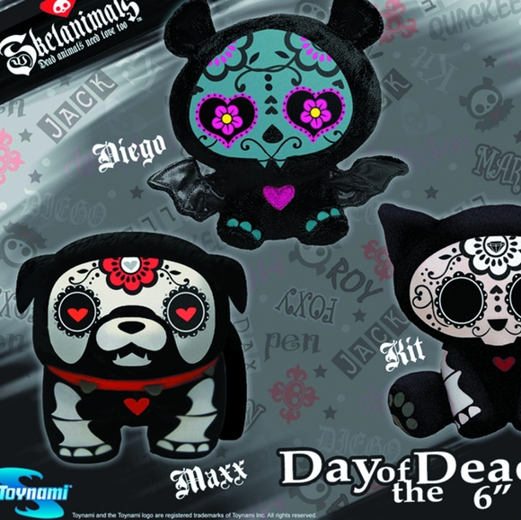 🤣TOYNAMI ☠️SKELANIMALS Maxx Day of the Dead🦴💀👀 - Picture 4 of 7